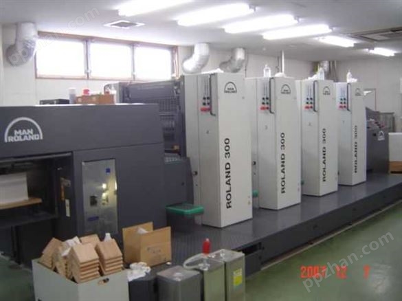 2002年罗兰R304HOB四开四色印刷机