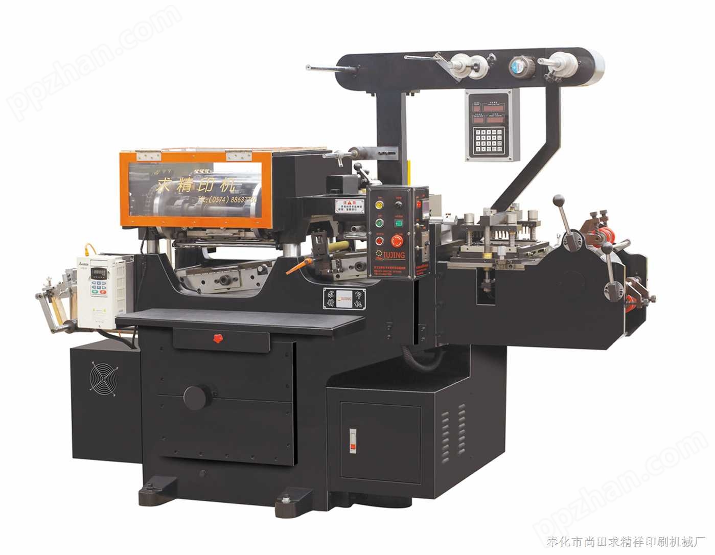 高速全自动斜背式多功能商标印刷机（拉杆型带打孔装置）